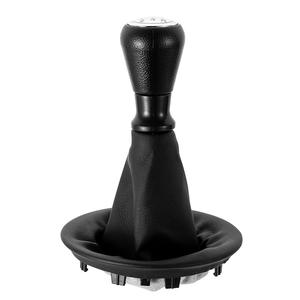 Housse de pommeau de levier de vitesse en cuir pour voitures à transmission manuelle Peugeot Citroën, noire - Product Image 3