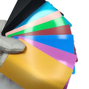 Carte de visite personnalisée en métal de luxe en aluminium et acier inoxydable Carte de visite personnalisée en métal avec impression au laser et <span class=keywords><strong>code</strong></span> QR - Product Image 5