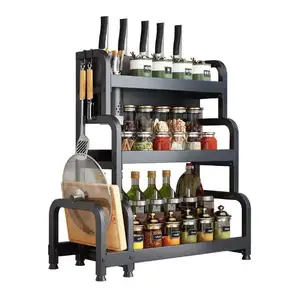 2023 Hot Sale Corner Under shelf Kitchen 2 Tier Dish Rack Metal Shelf Storage Rack