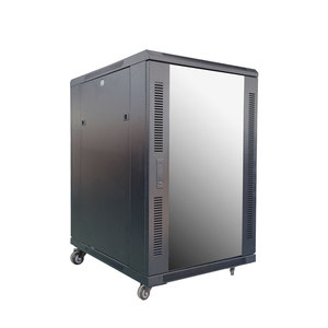 Gabinete de Red con Puerta de Vidrio con Cerradura de 19 Pulgadas, 18RU, 27RU, 42RU, 47RU, para Seguridad de Equipos - Product Image 4