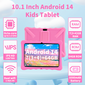 Máy tính bảng trẻ em 10 inch mới, có chức năng kiểm soát của phụ huynh, màn hình IPS, RAM 3GB, ROM 64GB, chip 8 nhân, Wifi 6, hệ điều hành <span class=keywords><strong>Android</strong></span>, kèm bao silicon, dùng cho mục đích giáo dục - Product Image 2
