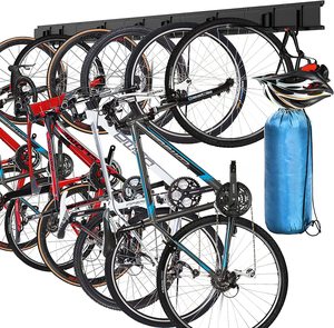 Ganchos para Colgar en el Techo del <span class=keywords><strong>Garaje</strong></span>, Sistema Vertical Organizador Real para <span class=keywords><strong>Bicicletas</strong></span>, Gancho Vertical para <span class=keywords><strong>Bicicletas</strong></span> de Acero Gris, Estante de Almacenamiento para <span class=keywords><strong>Garaje</strong></span> - Product Image 3