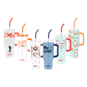 Gobelet de 40 <span class=keywords><strong>oz</strong></span> avec poignée et porte-gobelet en paille pour boisson chaude et froide, tasse de <span class=keywords><strong>voyage</strong></span> portable à eau et à café étanche - Product Image 6