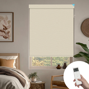 Persianas Enrollables Motorizadas Eléctricas de Diseño Vertical SAMADHI, Tela Opaca de Poliéster, Personalizables para Ventanas - Product Image 2