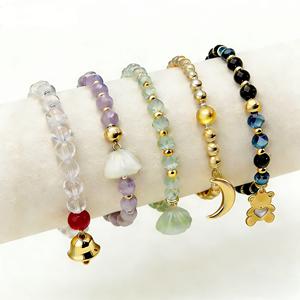 260130 <span class=keywords><strong>XUPING</strong></span> Bracciale con Perle di Cristallo Artificiale Placcato Oro 14K, Gioiello Regolabile in Acciaio Inossidabile per Donne e Ragazze, Idea Regalo - Product Image 1