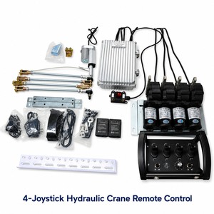 รีโมทคอนโทรลเครนไร้สาย 4 จอยสติ๊ก 12V 24V IP68 กันน้ำ ระยะควบคุม 500 เมตร ระบบไฮดรอลิก สำหรับรถบรรทุก - Product Image 3