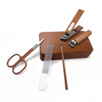 Kit cadeau de toilettage professionnel ensemble de pédicure manucure ongles Premium avec étui de voyage personnalisé