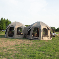 Tente dôme gonflable Oxford étanche automatique de luxe pour le camping en plein air Capacité de 2 personnes Structure d'une chambre en vente