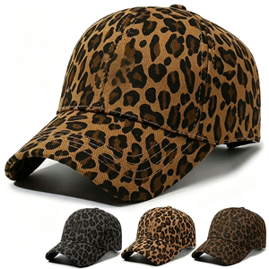 Gorra de Béisbol Vintage con Estampado de Leopardo, Visera Curva, Transpirable, Unisex, para las Cuatro Estaciones, Gorra de Papá al por Mayor - Product Image 1