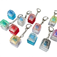 Porte-clés électronique transfrontalier en plastique avec LED, jouet anti-stress, pendentif pour clavier, idéal comme cadeau