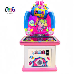 Machine de jeu d'arcade miniature à monnayeur pour enfants, type Whack-a-mole, avec lampe à balles électriques et fonction de frappe à la marteau - Product Image 4