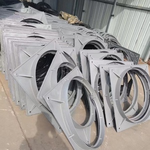 헤비 듀티 스퀘어 임베디드 하수 맨홀 커버 연성 철 맨홀 커버 - Product Image 2