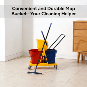 <span class=keywords><strong>Chariot</strong></span> de <span class=keywords><strong>nettoyage</strong></span> à double seau de 34 L avec essoreuse, parfait pour la cuisine des restaurants et l'<span class=keywords><strong>entretien</strong></span> des toilettes commerciales - Product Image 6