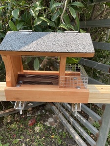 Açık ahşap kuş evi üreme kafesi kuş besleyici sabit küçük kuş kafesi - Product Image 2