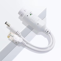 Module d'alimentation PoE étanche IP66 pour extérieur, 48V vers 12V, mini-commutateur PoE, moniteur 10/100 Mbps