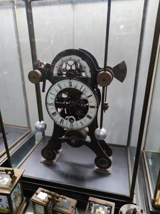 Các Bắt Chước Từ 18 England Antique Đánh Bóng Brass Cơ Devon/Skeleton/Châu Chấu/Đôi Con Lắc Bảng Đồng Hồ Biển - Product Image 4