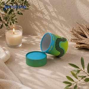 Caja de Regalo Cilíndrica de Cartón Kraft Biodegradable Personalizada, Tubo de Papel para Empaque de Velas y Botellas - Product Image 5