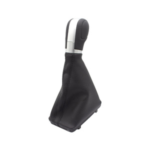 Poignée de levier de vitesses en cuir pour Volkswagen Golf 7, automatique, anti-poussière, noir mat, électro-plaqué, accessoire intérieur - Product Image 2