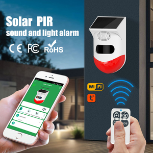 Allarme Solare Intelligente Tuya WiFi da Esterno con Sensore PIR a Infrarossi, Sirena Wireless Impermeabile, Antifurto con Luce Stroboscopica e Controllo Remoto tramite App - Product Image 2
