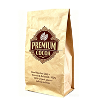 Sac multi-parois personnalisable en papier kraft écologique, recyclable et biodégradable pour café, cacao, farine, 15 kg, vente en gros d'usine, export 30 kg