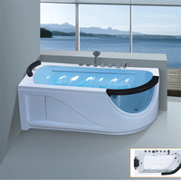 Baignoire de Foshan, Prix Abordable, Baignoire de Salle de Bain, Baignoire Acrylique, Massage SPA, Baignoire à Remous et Bulles d'Air
