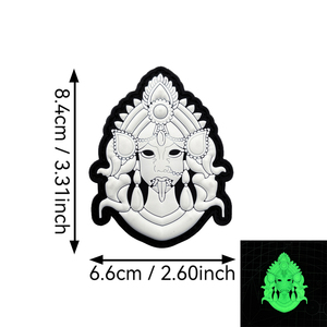 고대 신 신화 전설 뱀 악마 수 놓은 펠트 PVC 소재 완장 야간 조명 전술 사기 패치 - Product Image 5