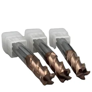 Schaft fräser Hartmetall Hersteller CNC-Werkzeuge Eck radius 55HRC 4 Nuten Schaft fräser Round Bull Nose Carbide Schaft fräser