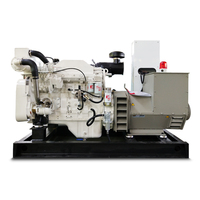Générateur marin diesel CCFJ200J 200 kW à démarrage automatique et à distance, type ouvert, avec moteur Cummins N855-DM, 250 kVA