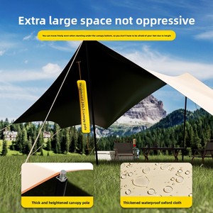 Attrezzatura da <span class=keywords><strong>campeggio</strong></span> all'aperto parasole antipioggia tettoia in vinile tenda tavolo da Picnic sedie a forma di farfalla tenda fatta Oxford - Product Image 5