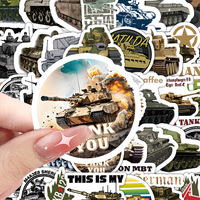 Autocollant Graffiti de jeu World of Tanks pour ordinateur portable, 60 pièces