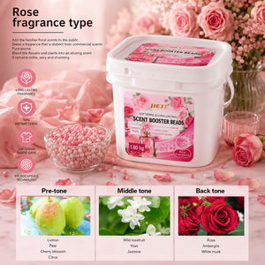 Perles parfumées pour lessive à la rose, rehausseur de parfum longue durée, soin des tissus, additif adoucissant en microcapsules 1,80 kg - Product Image 1