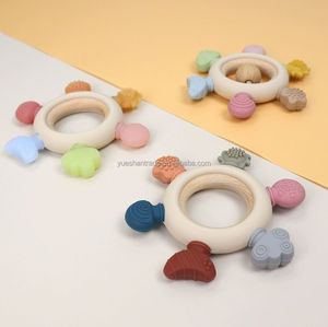 2025 nouveauté personnalisé mignon sans BPA Silicone bébé <span class=keywords><strong>dentition</strong></span> doux en bois bébé <span class=keywords><strong>anneau</strong></span> <span class=keywords><strong>de</strong></span> <span class=keywords><strong>dentition</strong></span> pour l'alimentation et la mastication produit <span class=keywords><strong>de</strong></span> <span class=keywords><strong>dentition</strong></span> - Product Image 1