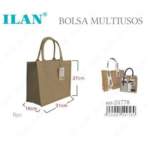 Borsa in Tessuto Multiuso Ilan 27x31x16 Cm, Shopper Riutilizzabile - Product Image 1