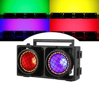 Luz de escenario LED RGBAL IP65 de 2 ojos con modo DMX Ra90 de aleación de aluminio para eventos en almacenes