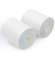 Rollo NCR de alta calidad 76*70mm 76mm papel sin carbón de 2 capas para copia de oficina billete de recibo de libro