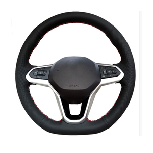 Housse <span class=keywords><strong>de</strong></span> volant <span class=keywords><strong>de</strong></span> voiture antidérapant, Anti-poussière, couture en cuir, personnalisée en usine, pour <span class=keywords><strong>Volkswagen</strong></span>, 100 pièces - Product Image 1