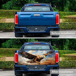 สติกเกอร์ภาพกราฟิกติดกระจกหลังสำหรับติดฟิล์ม3D หน้าต่างไวนิลเจาะรูดีไซน์รูปสัตว์ - Product Image 3