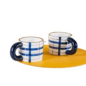 Eco-Friendly Ceramic <b>Mug</b> with Cork Bottom and Silicone Lid Leak Proof & Reusable Includes Gift Box for Office Use - Product Image 1