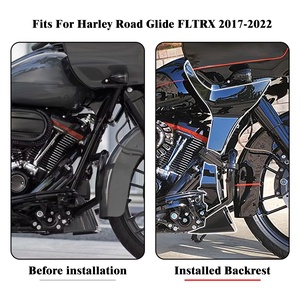 할리 투어링 CVO 로드 글라이드 FLTRU FLTRK FLTRX FLTRXS 2017-2023년식용 블랙 모터사이클 페어링 스포일러 커버 - Product Image 5