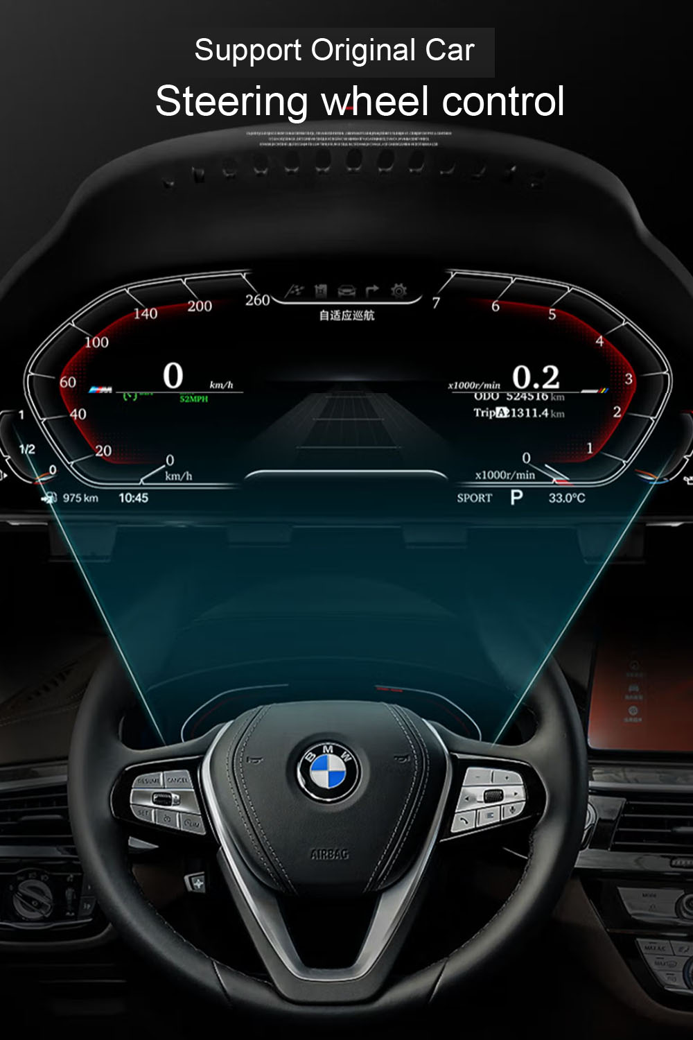 BMW X1 E84 用オリジナルデジタルスピードメーターLCDダッシュボード