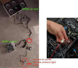 Đèn viền nội thất 64 màu, tình trạng mới, 7 món, dành cho Mercedes <span class=keywords><strong>Benz</strong></span> C180 C200 C250 C300 C400 C43AMG C63AMG, năm 2015-2021 - Product Image 5