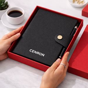 Custom A5 PU Leather <b>Notebook</b> Gift Set with Pen, Logo Printed Corporate Business Office Gifts - Product Image 6