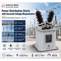 Transformateur de tension 11 kV immergé dans l'huile JDJ-11W pour la spécification technique de la mesure et de la protection des postes de transformation extérieurs