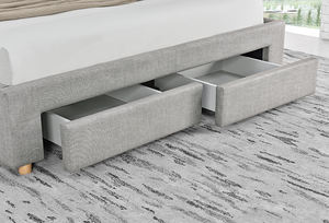 Willsoon Новейший Современный простой дизайн мягкой ткани каркас кровати для хранения с четырьмя ящиками - Product Image 6