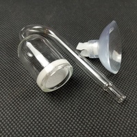 Diffuseur de CO2 en verre et tube en forme de U de 15 cm de long, accessoires de haute qualité pour aquarium