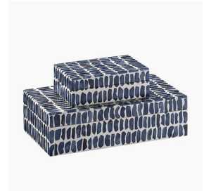 กล่องเครื่องประดับทำด้วยมือทำจากไม้ฝังกระดูกคุณภาพระดับพรีเมี่ยมหรูหราสำหรับอุปกรณ์กล่องกระดาษทิชชู - Product Image 1