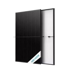 Stock DE LA UE Jinko Trina Longi <span class=keywords><strong>JA</strong></span> All Black 390W 400W <span class=keywords><strong>410W</strong></span> 415W 420W Full Black Home Paneles solares Precio 400W - Product Image 1