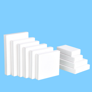 50 Stuks 350G Vierkante Kartonnen Dozen Met Goudfolie Maatwerk Recyclebaar Opvouwbaar Ontwerp Voor Cadeau-En Ambachtelijke Verpakkingen - Product Image 1