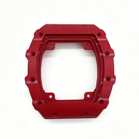 Ensemble de boîtiers en fibre de carbone forgée rouge avec coque en carbone légère, adapté à la modification et aux pièces de réparation de montres de sport