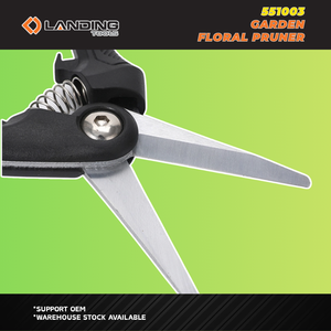 551003 Cisailles de taille pour fleurs en gros 50 #   Lame en acier au carbone chromée, manche en PP TPR, 225 mm, 170 g, fabrication OEM - Product Image 5